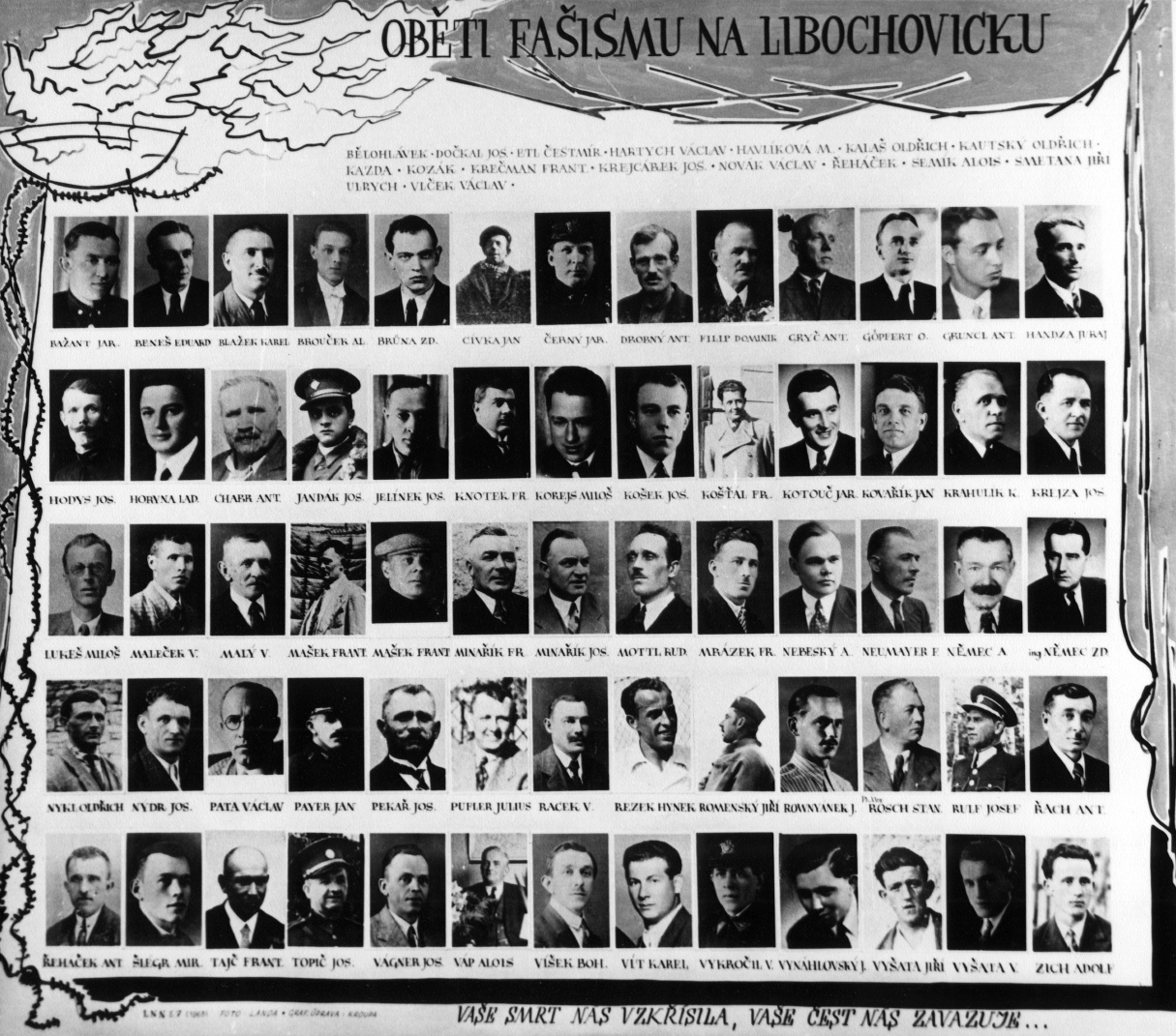 Tablo popravených v 1942